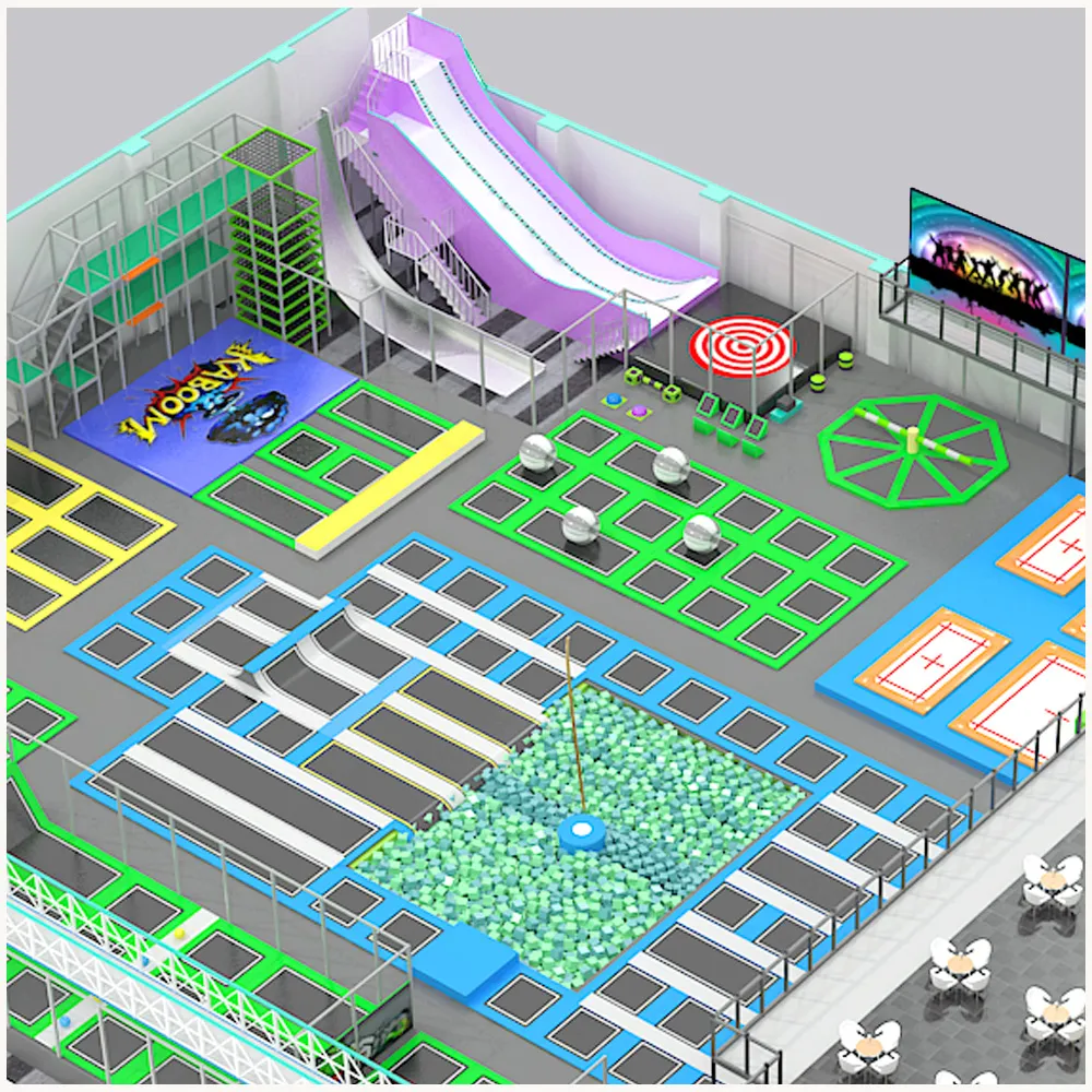 trampoline park slide trampoline park slide